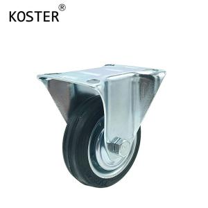 Customization 3inch 4inch 5inch Black Rubber Furniture Industry Trolley Barrow