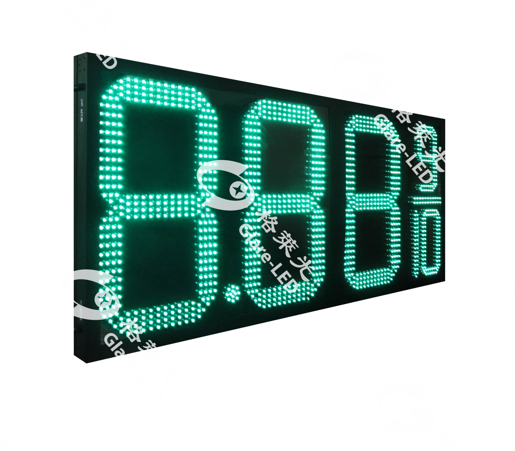Quality 7 Segment LED Display Fuel Station Pylon Sign with 110/220VAC Power Input and 8.888/88.88 Number Format for sale