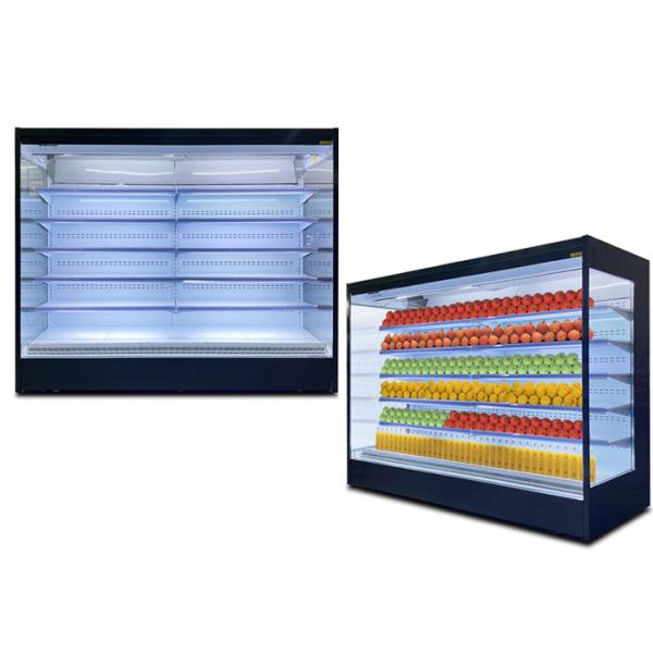 Buy Efficient Copper Tube Aluminum Fin Multideck Open Chiller Automatic Defrost at wholesale prices