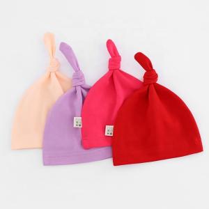Knitted Organic Cotton Baby Knotted Hat Wholesale