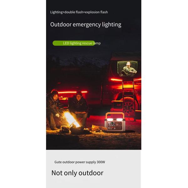 300W 220V Camping Self Driving Tour Emergency Outdoor Energy Storage Power Supply