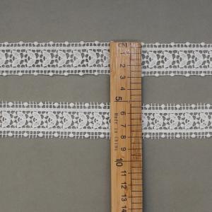 White Floral Polyester Guipure Lace For Skirts Hats