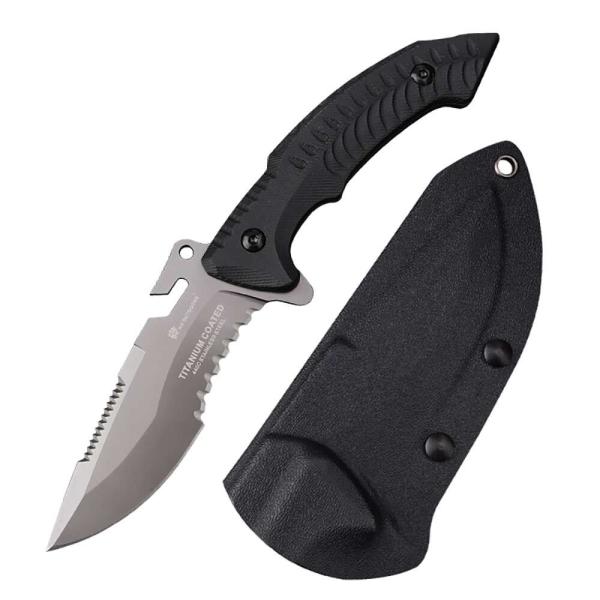Buy Military Paratrooper Double Edged Tactical Dagger Knives G10 56HRC at wholesale prices