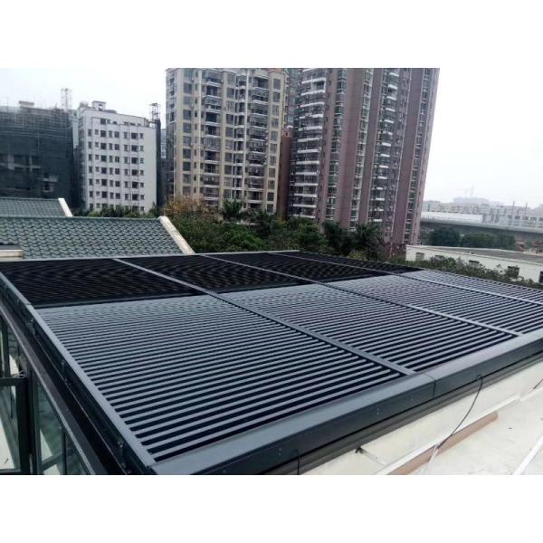 Buy Adjustable Weatherproof Louvres System SKS90 Aluminum Architectural Facade Sun Control at wholesale prices