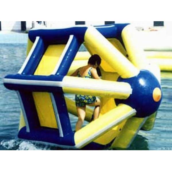 Buy PVC tarpaulin Inflatable Water Roller , Inflatable Water Park Amusement Equipment at wholesale prices