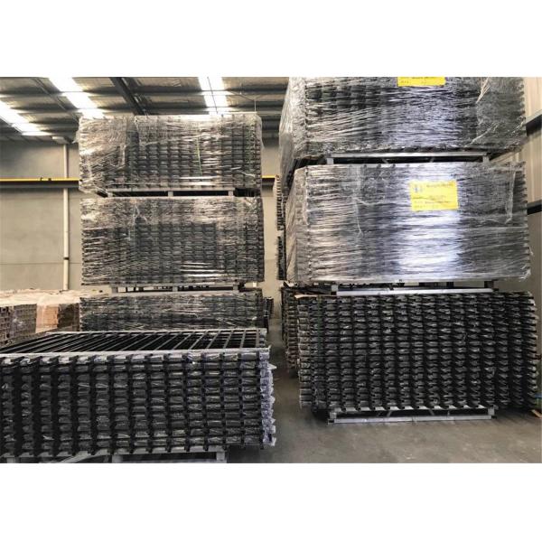 Self -Clean Stain Black Powder Coated Garrison Security Fencing