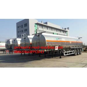 3 axles 33000L / 45000L Oil Tanker Truck/ Petroleum Tank Semi-Trailer ,Stainless