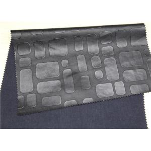 Black Embossed Leather Fabric For Handbags Anti - Mildew Waterproof
