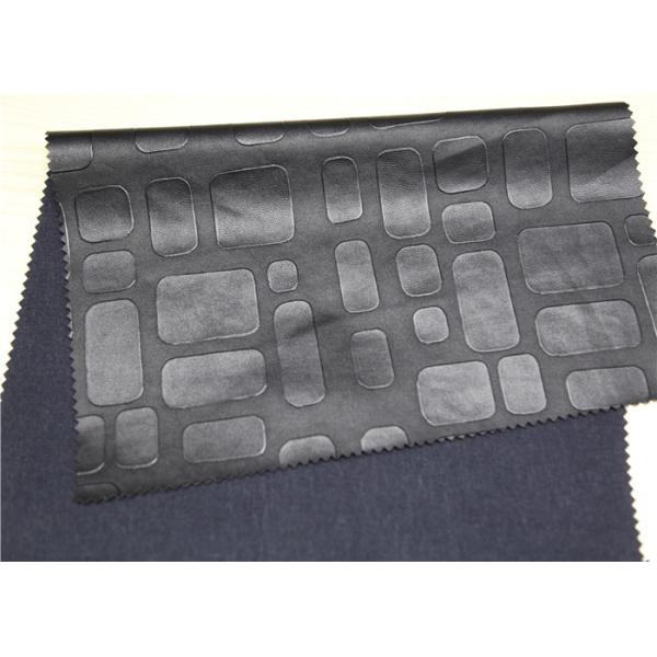 Buy Black Embossed Leather Fabric For Handbags Anti - Mildew Waterproof at wholesale prices
