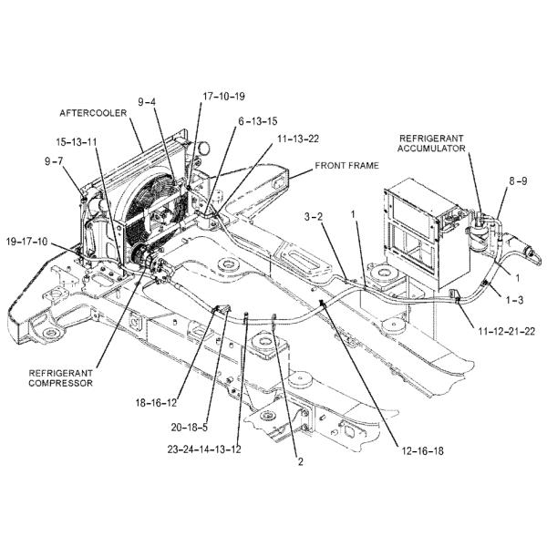 449-8795 4498795 Hose Assembly Excavator Spare Parts For C13