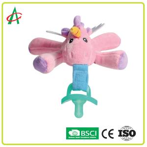 Washable Pacifier Plush Toy Pacifier Clip CE/BSCI Certificate