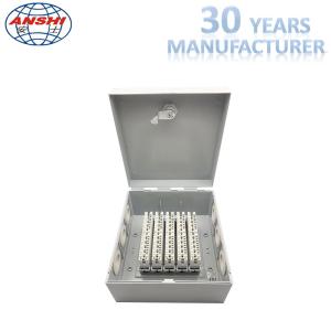 Indoor 50 Pairs Telephone Connection Box 5 Ways With Back Mount Frame