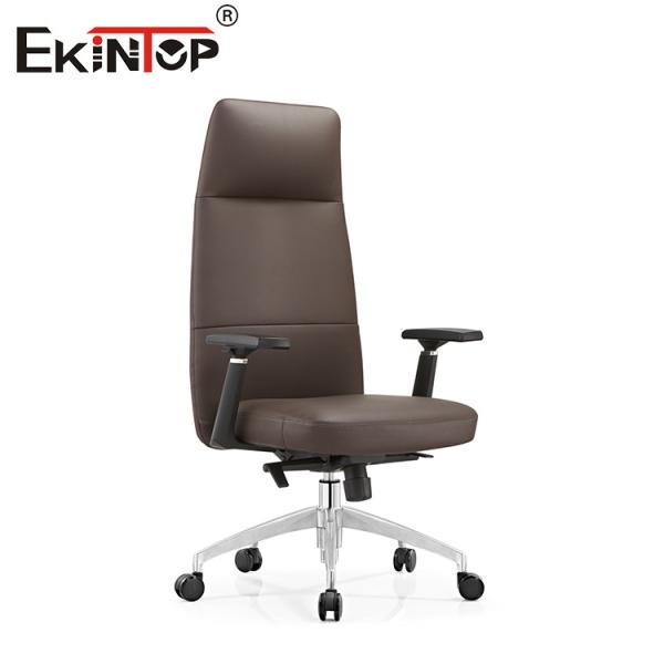 Buy Classic Swivel Revolving Leather Office Chair Adjustable Lumbar Support at wholesale prices