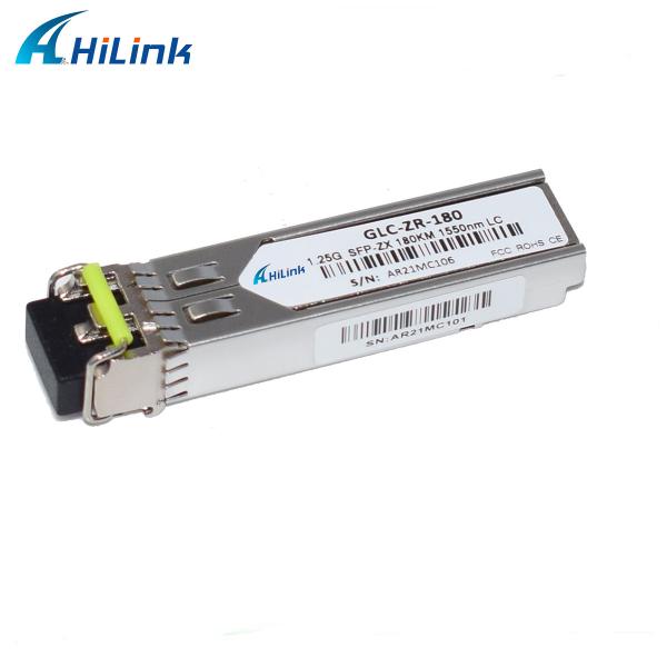 Buy 1.25G 1000BASE-ZX SFP Transceiver Module 1550nm 180KM DOM Duplex LC SMF at wholesale prices
