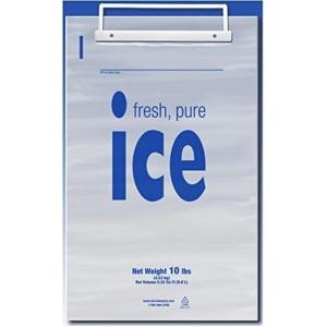 Recycle Large Capacity Durable 8/10/20 Lb Ice Bag Set Pack Ldpe Plastic Wicket