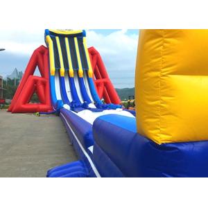 Custom Giant Inflatable Slide With Lovely Theme Hand Painting