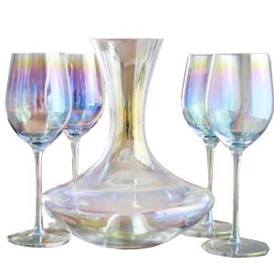 Hand Blown Crystal Wine Glass Set