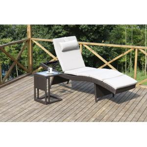 Quality hotel garden sun lounger rattan chaise lounge for sale