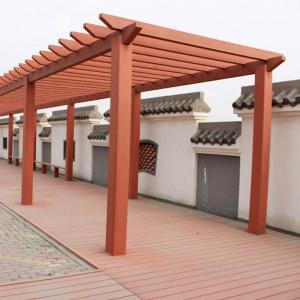 Modern WPC Pergola With Composite Decking board Lightweight