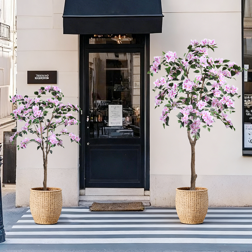 Wholesale 150cm 180cm Artificial Bougainvillea Tree - Model C Light Pink | Haihong Factory Direct | UV Resistant Artificial Flowers | Bulk Decor