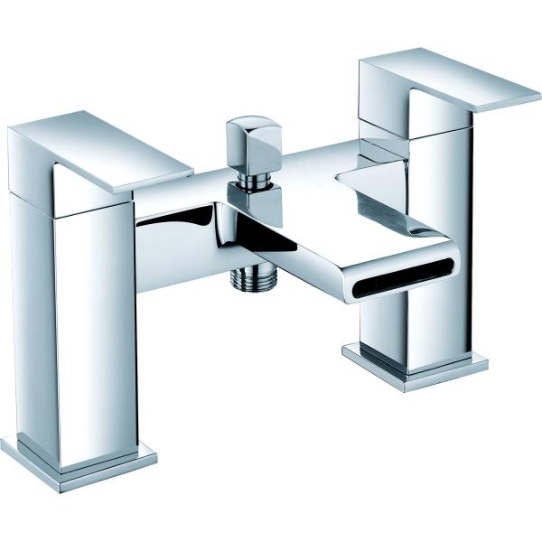 Double Handle Brass Basin Faucet For Precise Water Flow Control in Modern Design