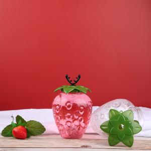 500ml PET Cold Press Juice Empty Plastic Bottles Strawberry Shape