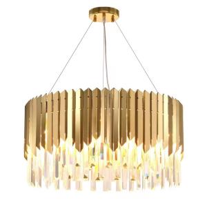 4000K 5000K Large Luxury Gold Modern Crystal Chandelier High Translucent