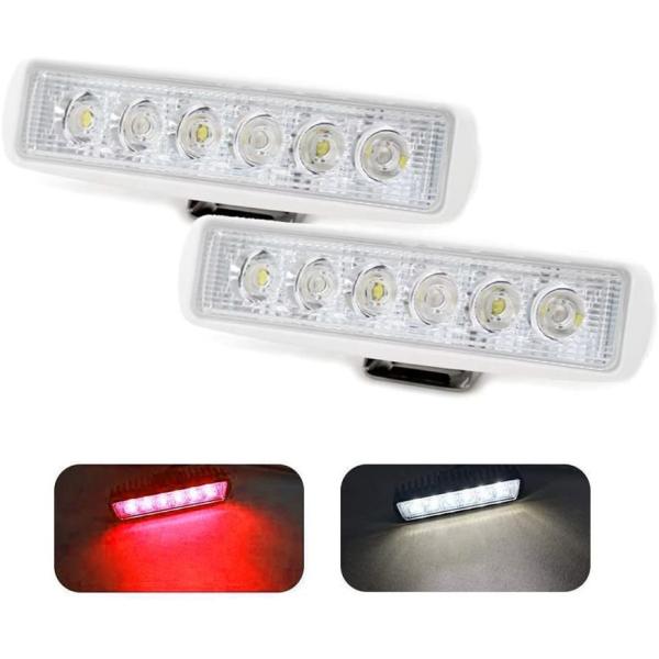 Buy White Housing 18W Epistar LEDs Marine Spreader Lights at wholesale prices