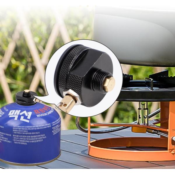 Customized Support OBM Black Orange Camping Stove Burners Propane Tank Refill Adapter