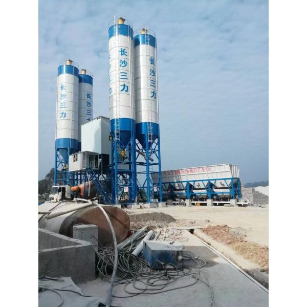 Buy Stationary HZS50 Concrete Batching Plant Full Automatic Cement Readymix Custom at wholesale prices
