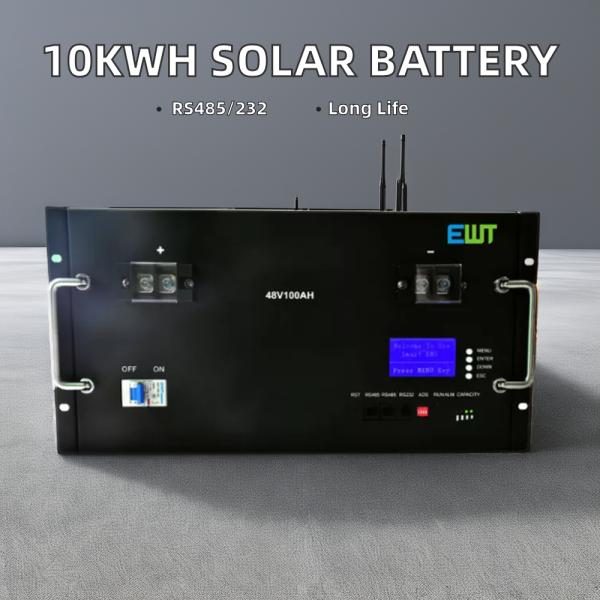 48V 200Ah Lithium Iron Phosphate Battery Pack for Telecommunication Station Back up Power Solution LiFePO4 Cathode Materials