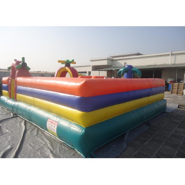 0.55 Mm PVC Tarpaulin Inflatable Playground Kids Amusement Parks