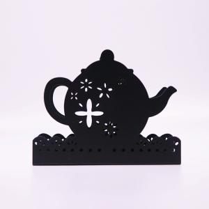 China Home Decoration Metal Napkin Holder Teapot Design Tissue Holder Eco - Friendly on sale