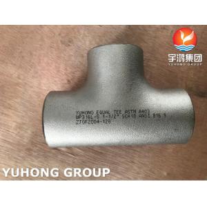 Quality ASTM A403 WP316L-S EQUAL TEE B16.9 Steel Pipe Fittings for sale