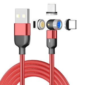 China 3Pin Data Transfer Magnetic 540 Degree 3A Micro Usb Cable on sale