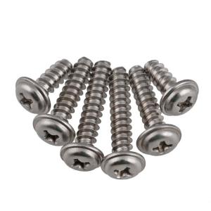M2.6 201 Stainless Steel Self Tapping Screws Rounded Head Blunt Lamps Use