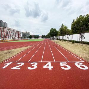 Rubber running track surface 13mm IAAF carpet Full Pour athletic track mat