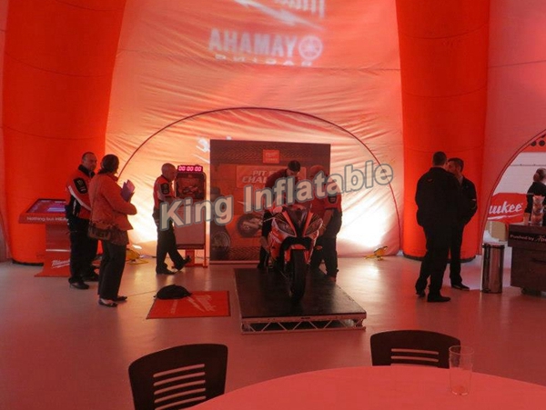 Red Giant Inflatable Spider Tent Diameter 12m For Event Or Exhibition
