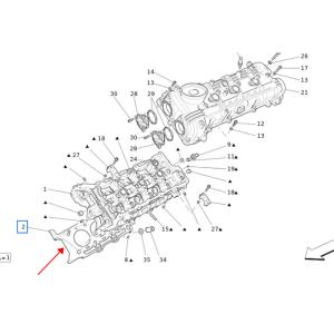 For Maserati Ghibli Levante Right Cylinder Gaskets OEM 324016