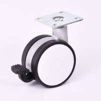 82mm Locking PU Castor Wheel For Furnitures