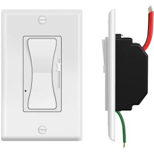 Aluminum Plate Wall Mount Dimmer Switch ETL Certified Energy Saving