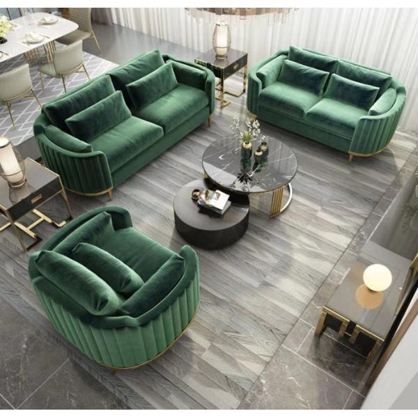 Buy Lobby Sofa Set Combination Modern Velvet Sofa Chair at wholesale prices