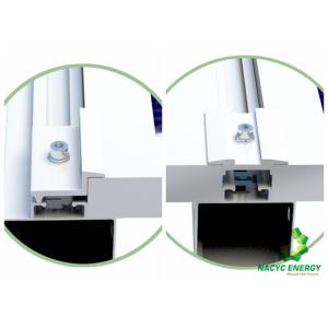 Anodized Aluminum Ground Solar Racking Systems Framed PV Module Easy Installatio