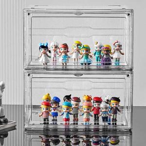 Magnetic Plastic Acrylic Shoe Boxes Stackable Transparent