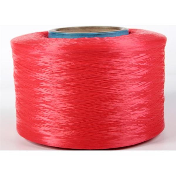 High Stretch 900D Polypropylene FDY Yarn / AA Grade Dyed PP Filament Yarn , Red