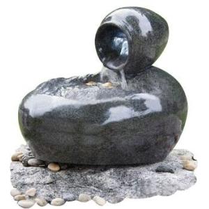 Fiberglass Outdoor Sphere Water Fountains With Pots / ball water feature
