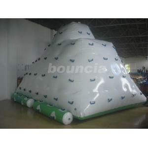 One Side Sliding and Three Sides Climbing Inflatable Water Iceberg