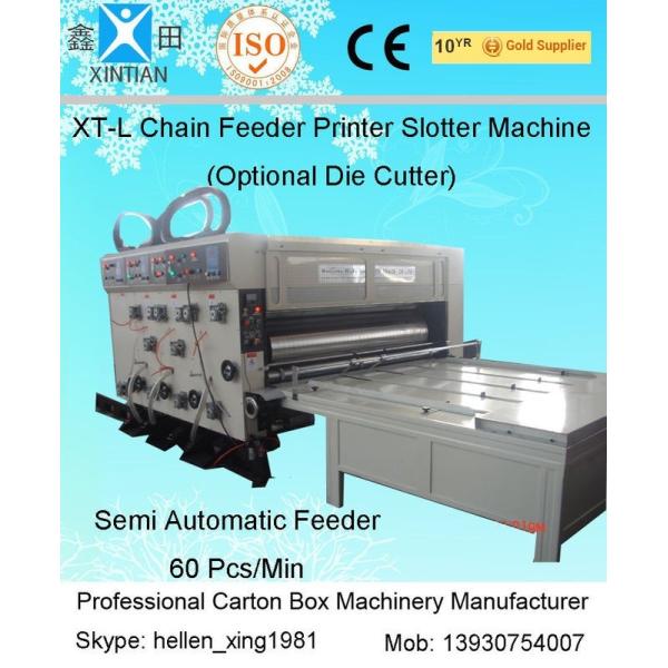 Buy Sticker Printer Machine Flexo Printer Slotter Chain Feeding Model at wholesale prices