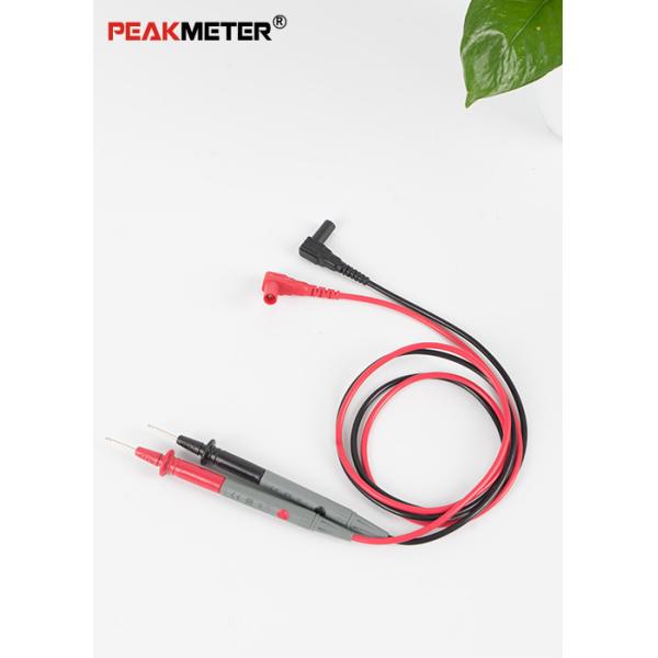 Electrical Multimeter Test Probes Gold Plate Wire Pen Cable Red + Black