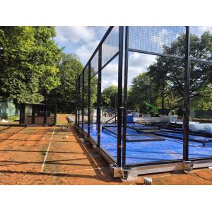China Paddle Tennis Equipment With Full Glass Panoramic Padel Court on sale